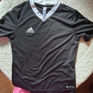 Adidas Youth Small Black & White AeroReady Soccer Training Top